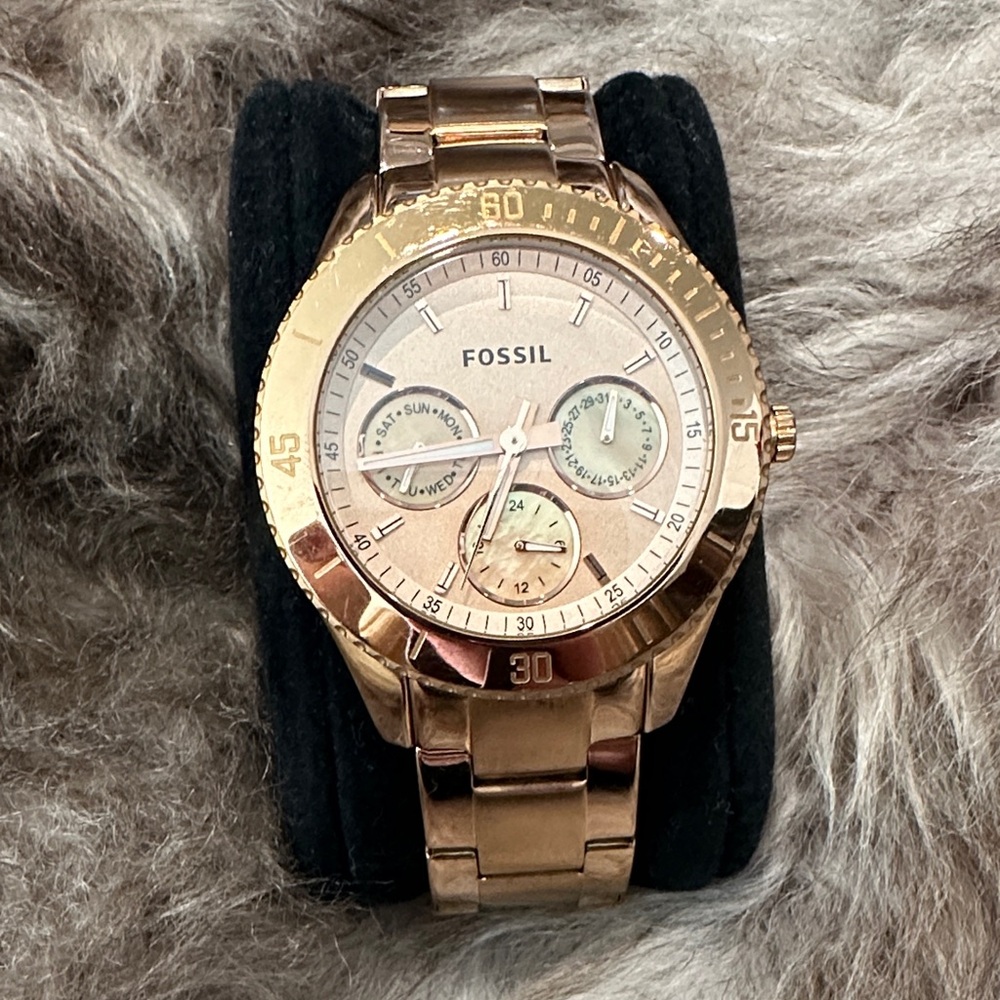 Fossil Women's Rose Gold Multifunction Watch